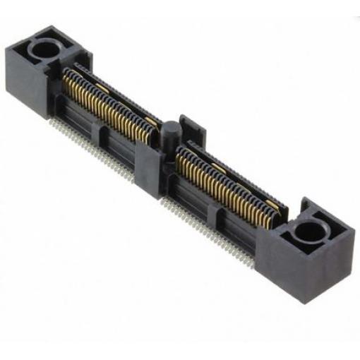 Patice PCB, řada: QFS, orientace těla: Rovný, rozteč: 0.635 mm Deska-deska, počet kontaktů: 64, počet řad: 2, Průchozí