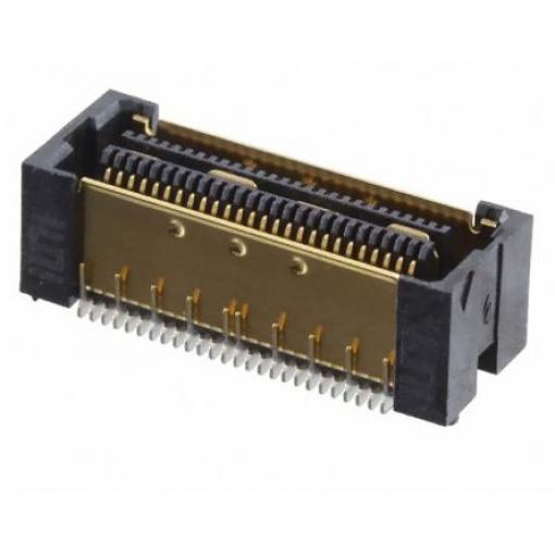 Patice PCB, řada: QFS, orientace těla: Rovný, rozteč: 0.635 mm Deska-deska, počet kontaktů: 32, počet řad: 2, Průchozí