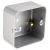 Instalační krabice Metal Clad 2 40 mm Lesklý Hliník Stříbrná BS 73mm MK Electric IP20 Povrch, Zapuštěná montáž 86 mm