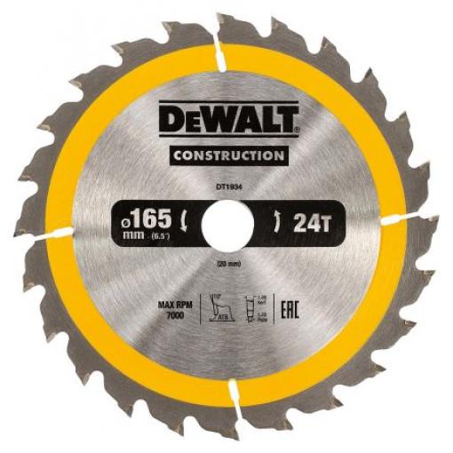 Kotouč pro kotoučovou pilu DeWALT 24 165 mm 1