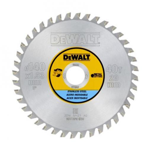 Kotouč pro kotoučovou pilu DeWALT 40 Nerezová ocel, Hliník 140 mm 1