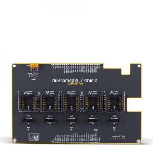 MikroElektronika Vývojový nástroj pro HMI, Kapacitní stínění Mikromedia 7, MikroBUS Socket, klasifikace: Vývojová sada