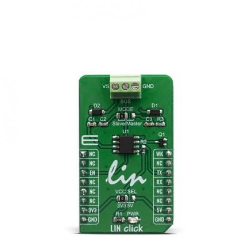 Komunikační a bezdrátový vývojový nástroj pro Technologie Infineon Smart Power SPT Mikroe-3816 Click deska LIN