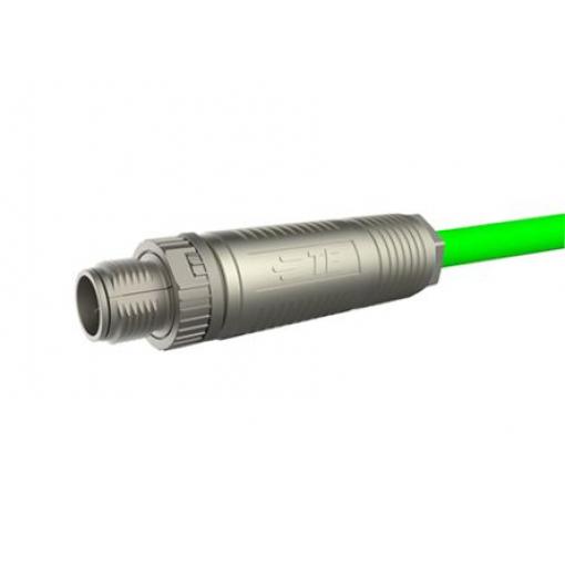 Kulatý konektor, počet kontaktů: 8, Kabel, velikost: M12 TE Connectivity, pohlaví kontaktu: Vnější Zástrčka, řada: M12
