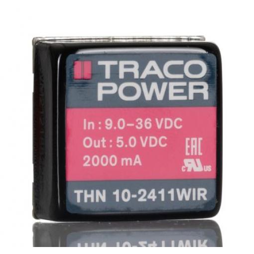 TRACOPOWER, výstup: 5V 2 A, Vin 9V 10 W