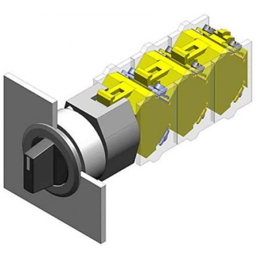 EAO 4 3 Hlava přepínače 30.5 mm Černá