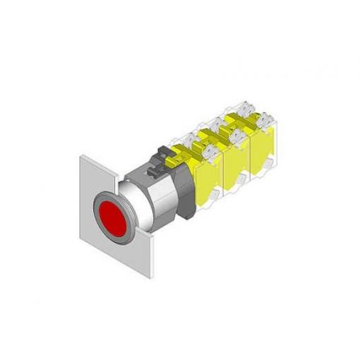 EAO Hlava tlačítka, řada: 04 Zelená Okamžité, průměr výřezu: 30.5 mm IP65