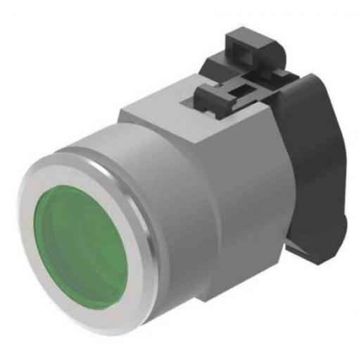 EAO Kontrolka, řada: 704 Zapuštěná montáž LED Zelená, průměr výřezu: 31 mm IP65 Kulatý