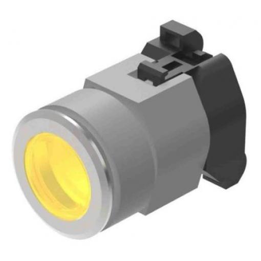 EAO Kontrolka, řada: 704 Panel LED Žlutá, průměr výřezu: 31 mm IP65 Kulatý
