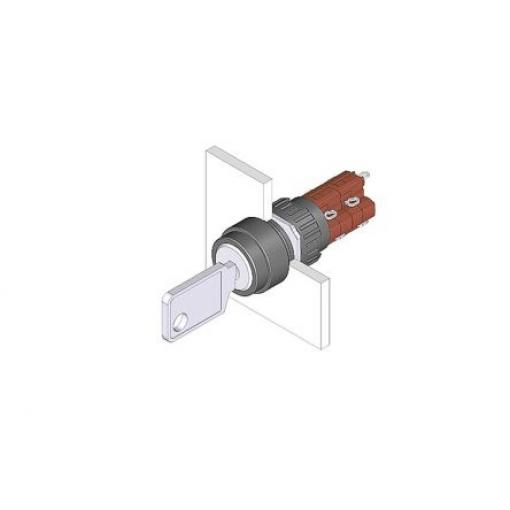EAO Spínač s klíčem IP65 2 NO/2 NC 5 A 2 pozic 85 °C Plochý -25 °C
