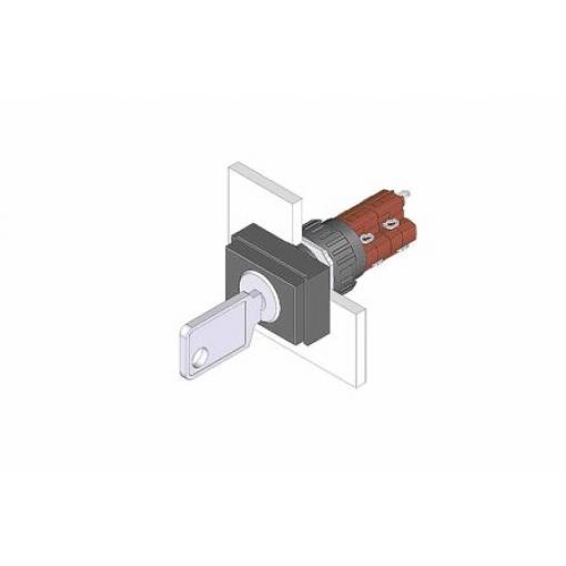 EAO Spínač s klíčem IP65 2 NO/2 NC 5 A 2 pozic 85 °C -25 °C