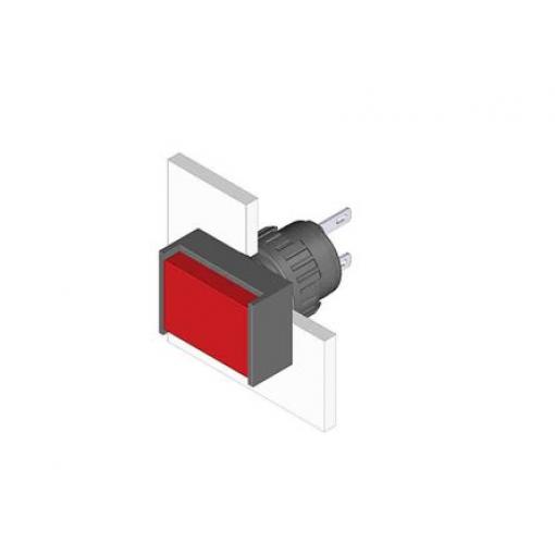 EAO Kontrolka, řada: 51 Panel LED, průměr výřezu: 16 mm IP65 Kulatý 48 V