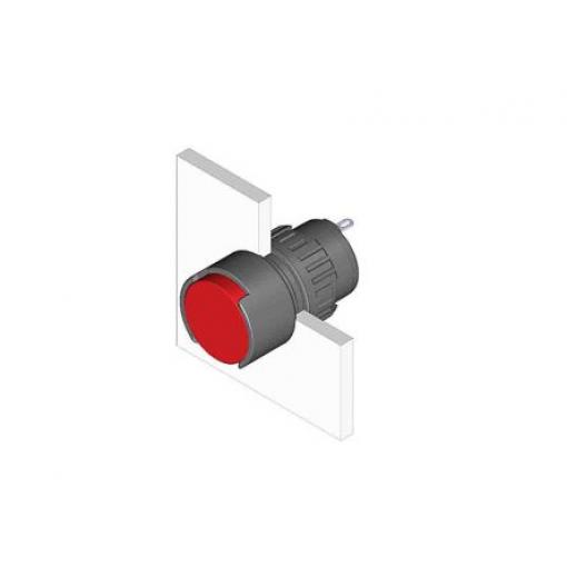 EAO Kontrolka, řada: 51 Panel LED, průměr výřezu: 16 mm IP65 Kulatý 48 V