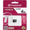 Transcend Premium paměťová karta microSDHC Industrial 4 GB Class 10