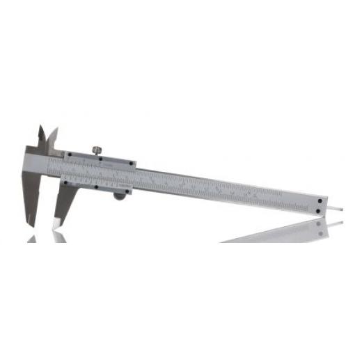 Kalibr 150 mm Pomocná stupnice, rozlišení: 0.05 mm, Metrické, typ displeje: Analogové RS PRO