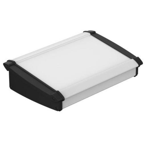 Bopla Pouzdro počítače, řada: Alu-Topline Zešikmená přední strana Černá Hliník 250 mm 68.2 mm 181.2 mm