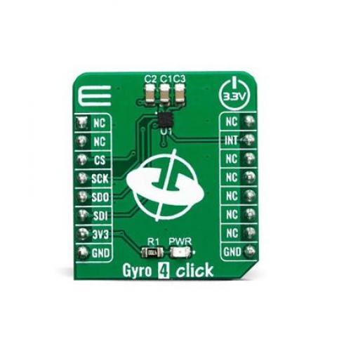 klasifikace: Vývojová sada for L20G20IS, pro použití s: L20G20IS Gyro 4 Click MIKROE-3661 MikroElektronika