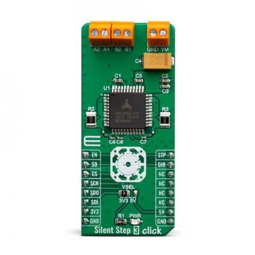 Vyhodnocovací deska Silent Step 3 Click MikroElektronika TMC 2660, pro použití s: TMC2660