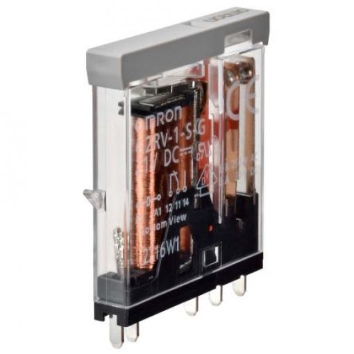 Omron Signálové relé SPDT Zásuvná montáž 50 mA 21 V dc G2RV