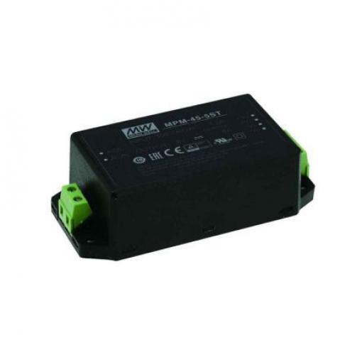 Spínaný napájecí zdroj, počet výstupů: 1 MPM-45-5ST 5V dc Šasi 40 W MPM-45 MEAN WELL 264V ac