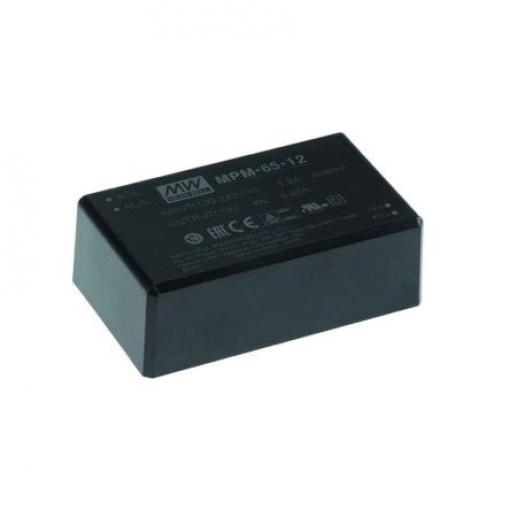 Spínaný napájecí zdroj, počet výstupů: 1 MPM-65-15 15V dc Šasi 65 W MPM-65 MEAN WELL 264V ac