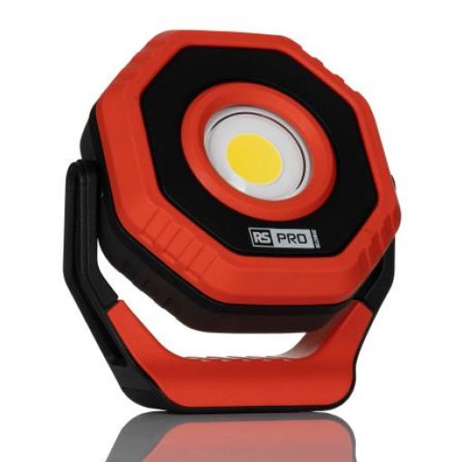 RS PRO Pracovní světlo Dobíjecí, typ žárovky: COB LED USB, typ žárovky: Širokoúhlé svítidlo, 15 W, IP65