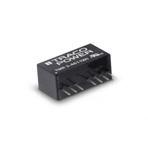 TRACOPOWER Měnič DC/DC TMR 3WI, výstup: 12 V dc 1.6 kV dc, Vin 18V dc 250 mA, Vin 4.5V 3 W -40 °C 85 °C Průchozí otvor