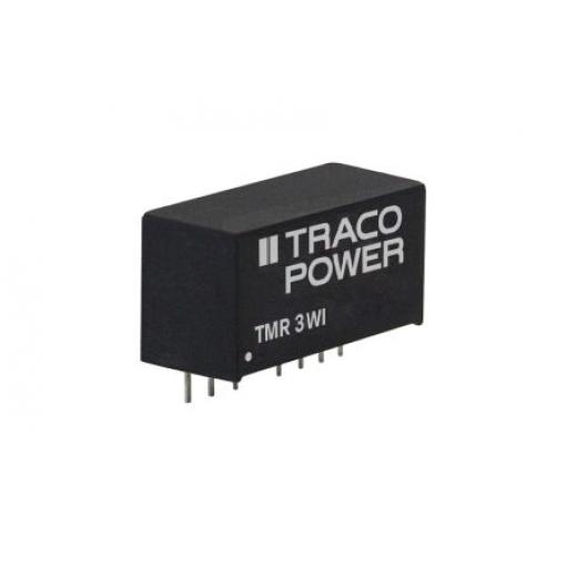TRACOPOWER Měnič DC/DC TMR 3WI, výstup: 5 V dc 1.6 kV dc, Vin 18V dc 300 mA, Vin 4.5V 3 W -40 °C 85 °C Průchozí otvor