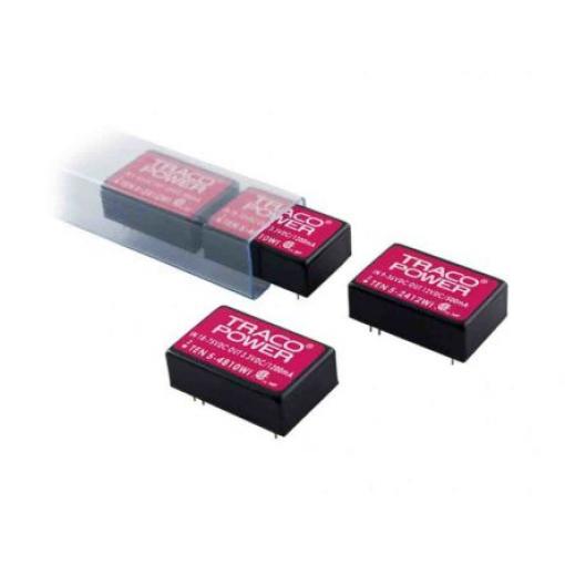 TRACOPOWER Měnič DC/DC TEN 5WI, výstup: 15 V dc 1.5 kV dc, Vin 36V dc 400 mA, Vin 9V 6 W -40 °C 85 °C Průchozí otvor