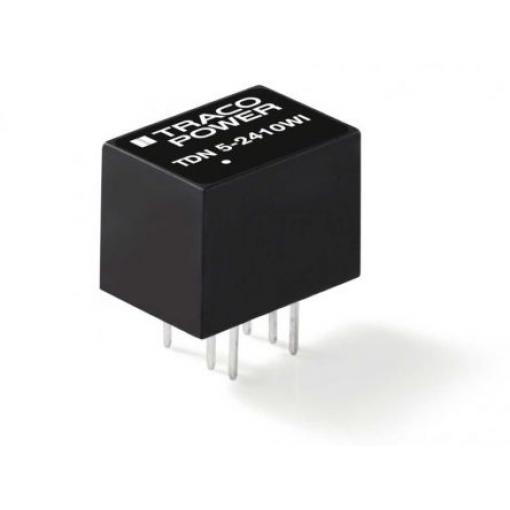 TRACOPOWER Měnič DC/DC TDN 5WI, výstup: 9 V dc 1.6 kV dc, Vin 36V dc 555 mA, Vin 9V dc 5 W -40 °C 75 °C Montáž na plošný