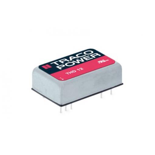 TRACOPOWER Měnič DC/DC THD 12, výstup: 3.3 V 1.5 kV, Vin 75V 3.5 A, Vin 36V 12 W -40 °C 85 °C Průchozí otvor
