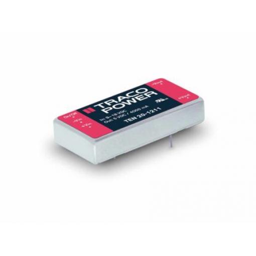 TRACOPOWER Měnič DC/DC TEN 20, výstup: 5 V dc 1.5 kV dc, Vin 36V dc 4 A, Vin 18V 20 W -40 °C 85 °C Průchozí otvor