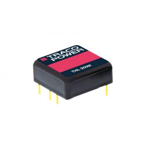 TRACOPOWER Měnič DC/DC THL 20WI, výstup: 24 V dc 1.5 kV dc, Vin 36V dc 835 mA, Vin 9V 20 W -40 °C 75 °C Montáž na plošný