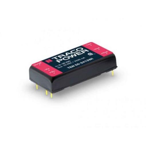 TRACOPOWER Měnič DC/DC TEN 50, výstup: 3.3 V dc 1.5 kV dc, Vin 36V dc 10 A, Vin 9V 50 W -40 °C 80 °C Montáž na plošný