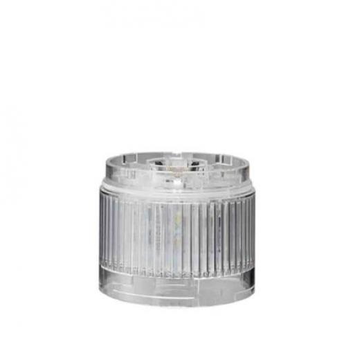 Patlite, rozsah: LR6 barva čočky Bílá Stálé LED Světelný modul 88 dB 24V dc základna 60 mm AC/DC IP65