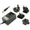 RS PRO Adaptér AC/DC 18 W, výstup: 12V dc, počet výstupů: 1 2.5 x 5.5 mm Kladný pól na středu Zaměnitelné 1.5 A