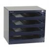 Přihrádková krabice 4 přihrádek Modrá, Polykarbonát, Polypropylen, Ocel 403 mm x 451mm x 330 mm Raaco
