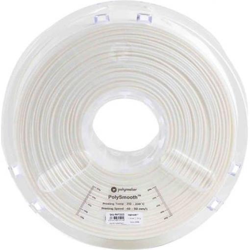 Vlákna pro 3D tiskárny, Bílá 1.75 mm 750 g PolySmooth Polymaker