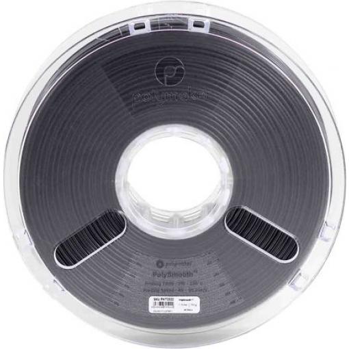 Vlákna pro 3D tiskárny, Černá 1.75 mm 750 g PolySmooth Polymaker