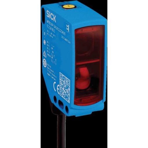 SICK Fotoelektrický snímač, řada: W16 Blok Kabel, výstup: NPN Potlačení pozadí