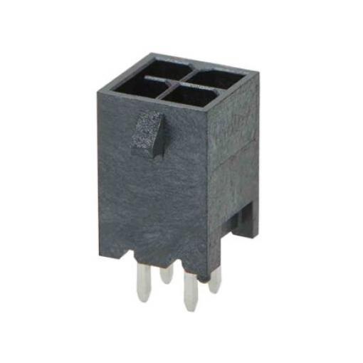 Molex Konektor PCB, řada: Micro-Fit, Micro-Fit, počet kontaktů: 4, počet řad: 2, rozteč: 3 mm, orientace těla: Svislé,