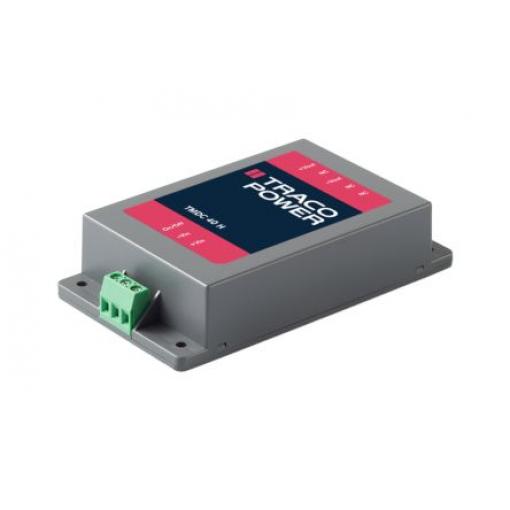 TRACOPOWER Měnič DC/DC TMDC 40H, výstup: 15 V dc 3 kV, Vin 160V dc 1330 mA, Vin 80V -40 °C 75 °C Montáž na rám