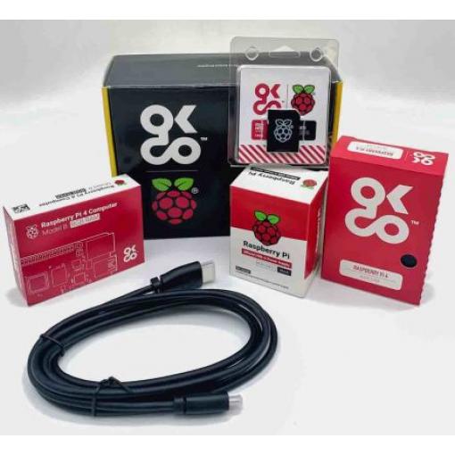 Raspberry Pi 4 B 8GB Basic Kit with Case and Cables (US)