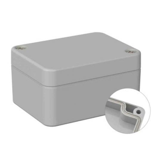 RS PRO Univerzální skříň, řada: 5U2 IP66 Nestíněný barva Šedá IK07 barva Šedá Polykarbonát 65 mm 35 mm 50 mm Neopren
