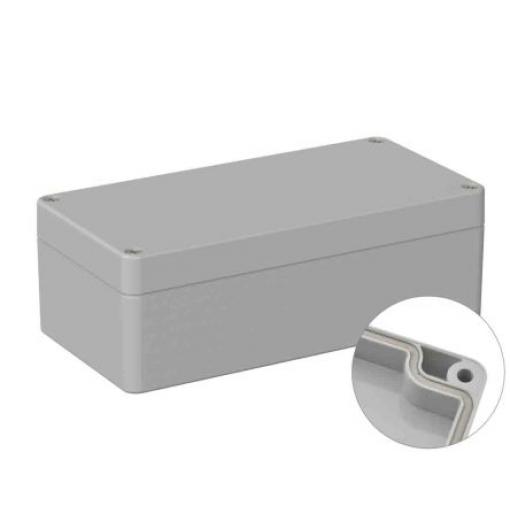 RS PRO Univerzální skříň, řada: 5U2 IP66 Nestíněný barva Šedá IK07 barva Šedá Polykarbonát 160 mm 55 mm 80 mm Neopren