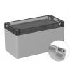 RS PRO Univerzální skříň, řada: 5U2 IP66 Nestíněný barva Šedá IK07 barva Čirá Polykarbonát 165 mm 85 mm 80 mm Neopren