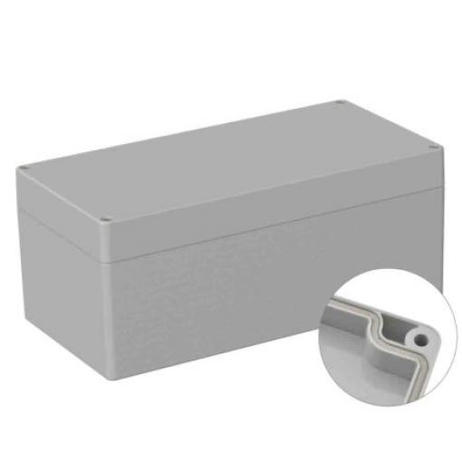 RS PRO Univerzální skříň, řada: 5U2 IP66 Nestíněný barva Šedá IK07 barva Šedá Polykarbonát 240.5 mm 100.5 mm 120 mm