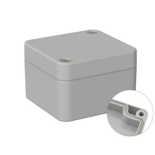 RS PRO Univerzální skříň, řada: 5U3 IP66 Nestíněný barva Šedá IK07 barva Šedá ABS 52 mm 35 mm 50 mm Neopren