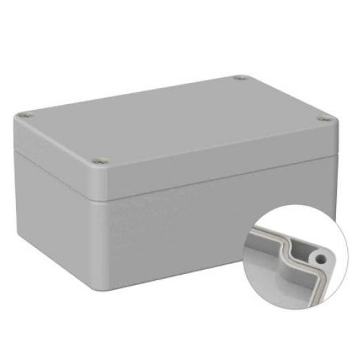 RS PRO Univerzální skříň, řada: 5U3 IP66 Nestíněný barva Šedá IK07 barva Šedá ABS 120 mm 55 mm 80 mm Neopren