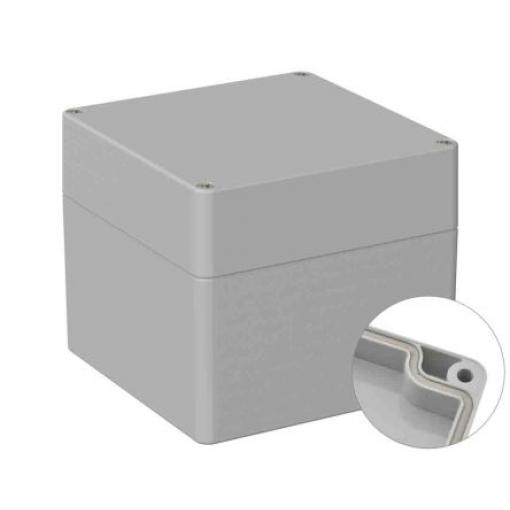 RS PRO Univerzální skříň, řada: 5U3 IP66 Nestíněný barva Šedá IK07 barva Šedá ABS 122 mm 105 mm 120 mm Neopren